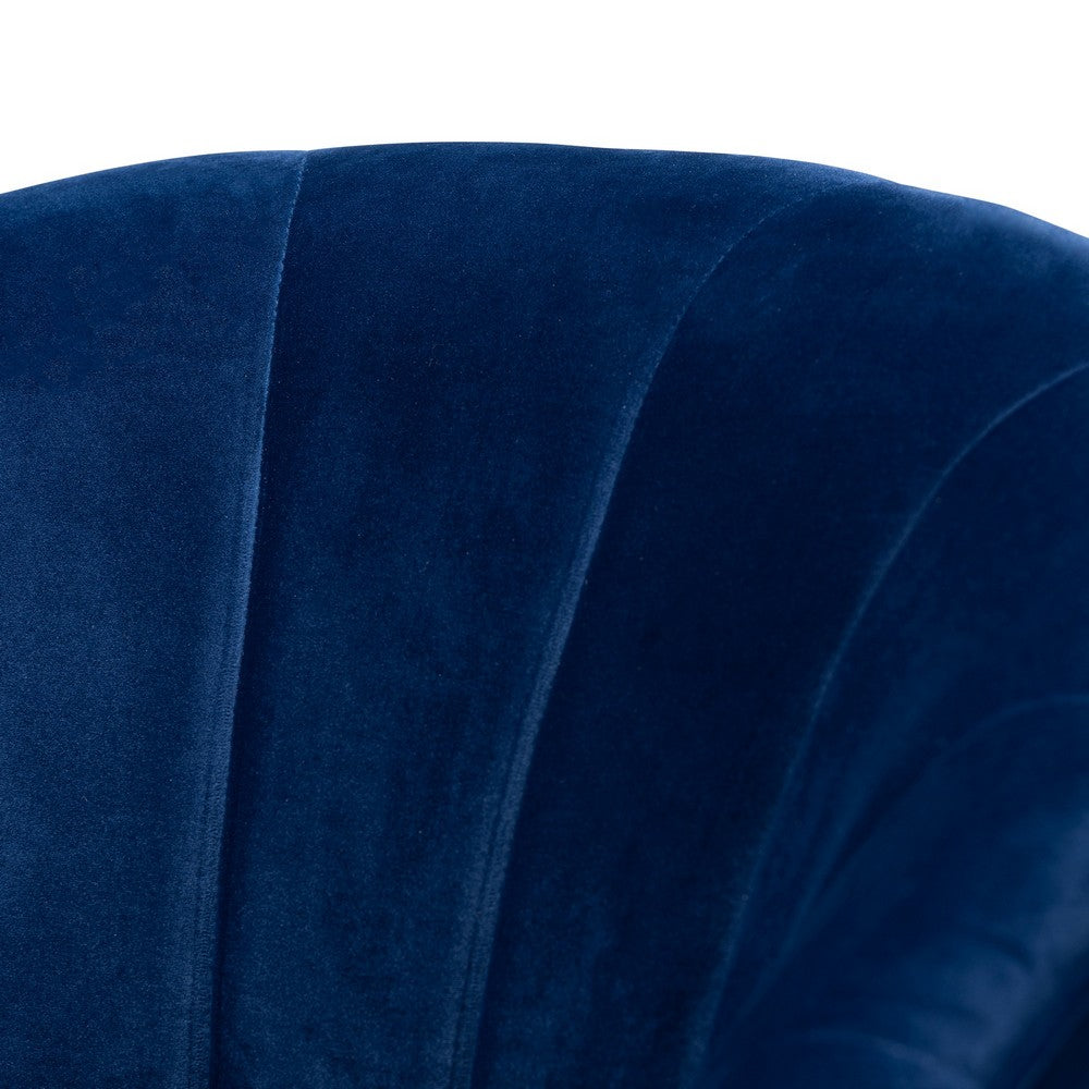 Baxton Studio - Fiore Chair in Royal Blue/Gold - TSF-6642-Royal Blue/Gold-CC view 5