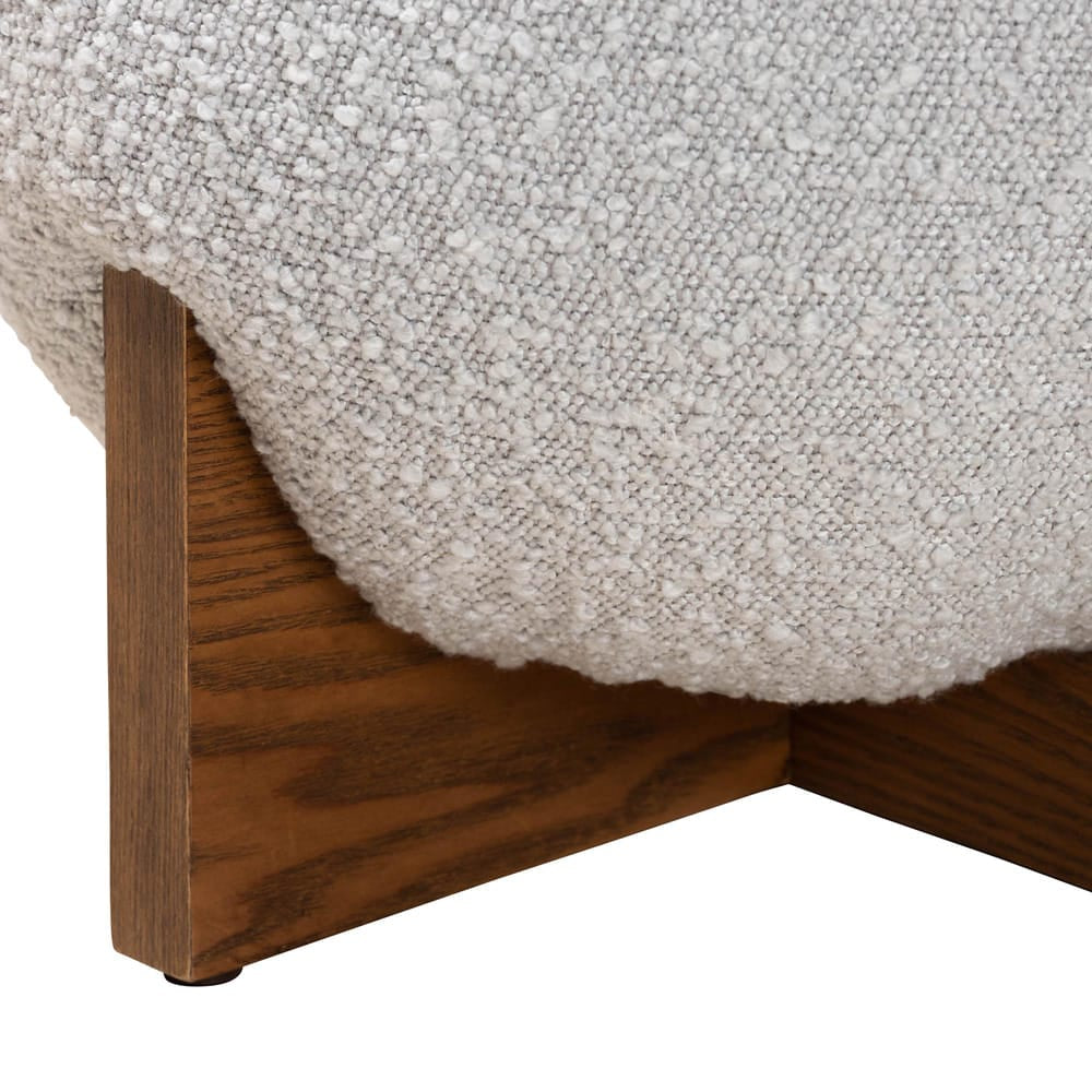 Baxton Studio - Fisk Footstool in Light Grey/Walnut Brown - BBT5475-Maya-Sky Grey/Walnut-Foot Stool view 3