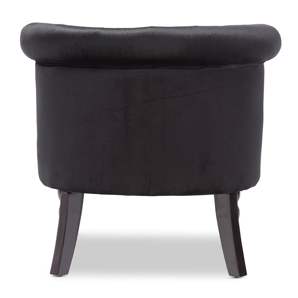 Baxton Studio - Flax Living Room Chair in Black - WS-GK756-Black view 5