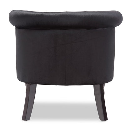 Baxton Studio - Flax Living Room Chair in Black - WS-GK756-Black view 5