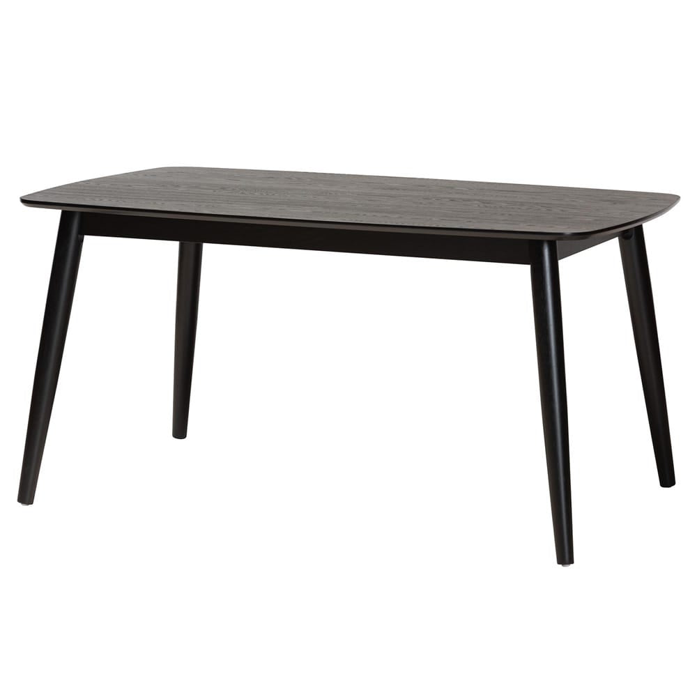 Baxton Studio - Flora Dining Table in Black - Flora-Black-DT view 1