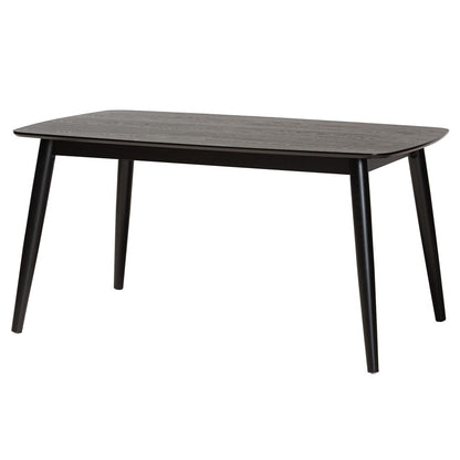 Baxton Studio - Flora Dining Table in Black - Flora-Black-DT view 1