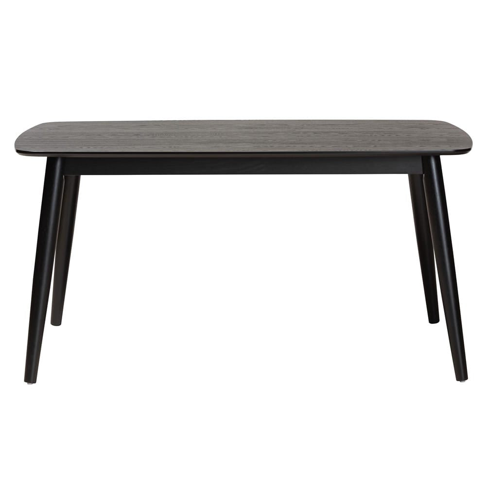 Baxton Studio - Flora Dining Table in Black - Flora-Black-DT view 2