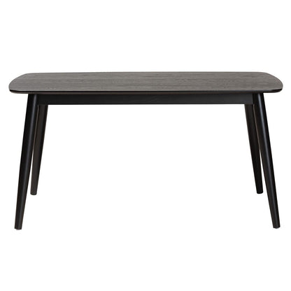 Baxton Studio - Flora Dining Table in Black - Flora-Black-DT view 2