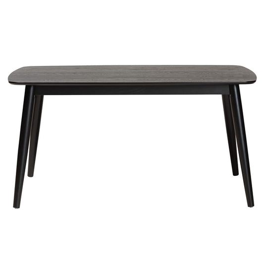 Baxton Studio - Flora Dining Table in Black - Flora-Black-DT view 2