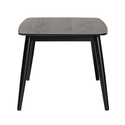 Baxton Studio - Flora Dining Table in Black - Flora-Black-DT view 3