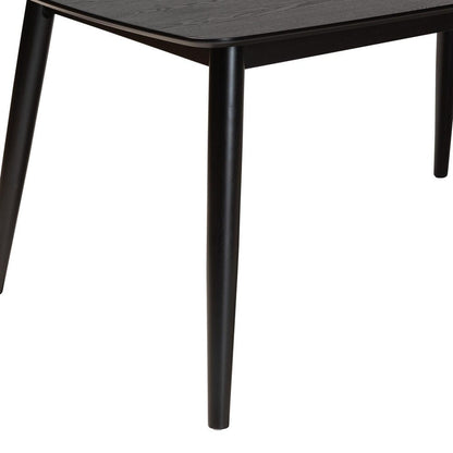 Baxton Studio - Flora Dining Table in Black - Flora-Black-DT view 4