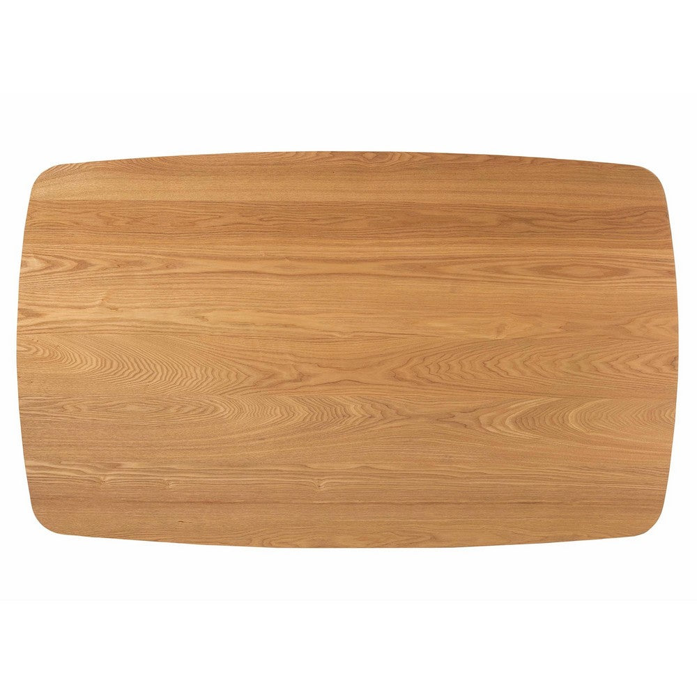 Baxton Studio - Flora Dining Table in Natural Oak - Flora-Natural Oak-DT view 5