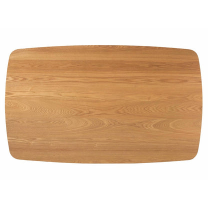 Baxton Studio - Flora Dining Table in Natural Oak - Flora-Natural Oak-DT view 5