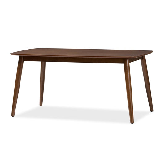 Baxton Studio - Flora Dining Table in "Oak" Medium Brown - Flora-Medium Oak-DT view 1