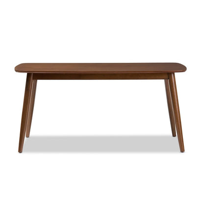 Baxton Studio - Flora Dining Table in "Oak" Medium Brown - Flora-Medium Oak-DT view 3