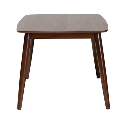 Baxton Studio - Flora Dining Table in Walnut Brown - Flora-Walnut/Crown Cut Veneer-DT view 3