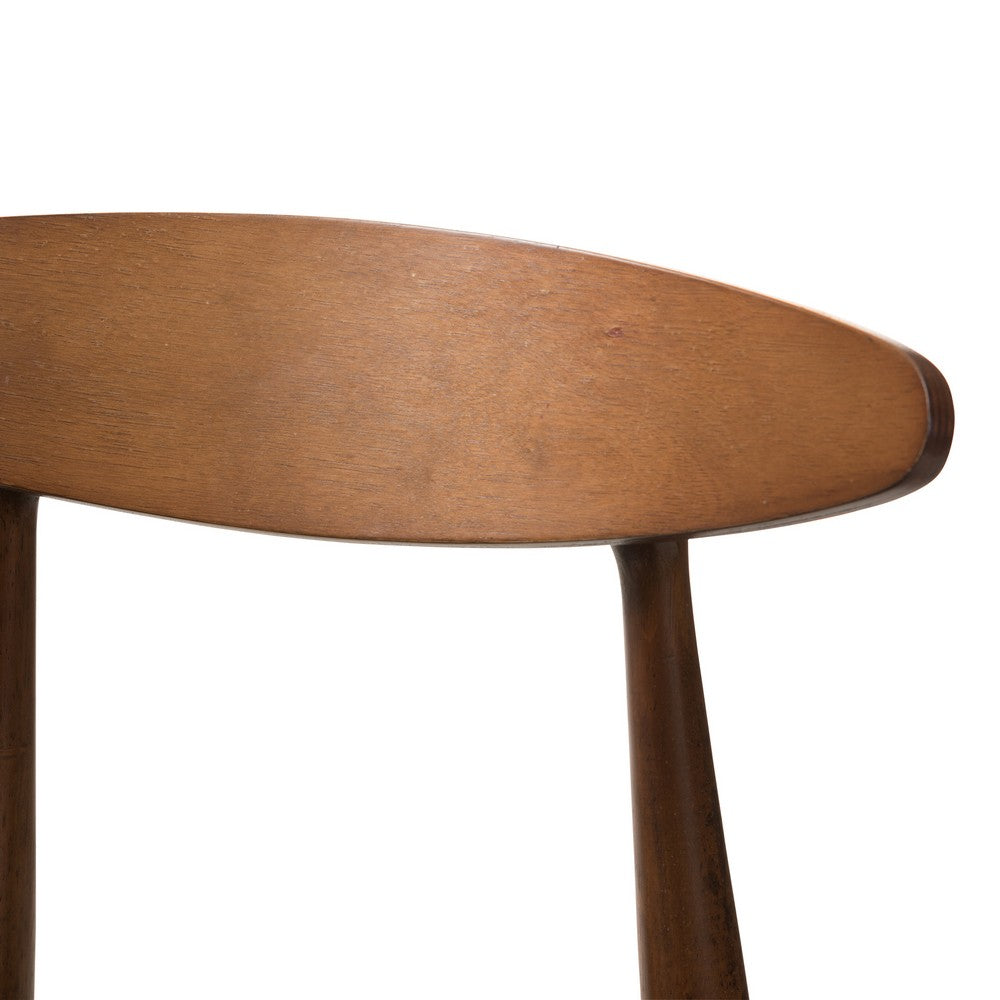 Baxton Studio - Flora Set of 2 Counter Stools in Black/Walnut Brown - Flora-Black/Walnut-Counter Stool view 4