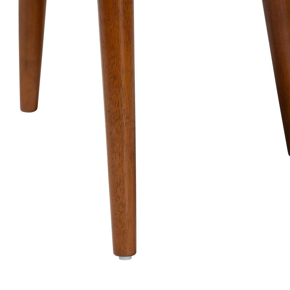 Baxton Studio - Flora Set of 2 Dining Chairs in Light Grey/"Oak" Medium Brown - Flora-Medium Oak-DC view 5