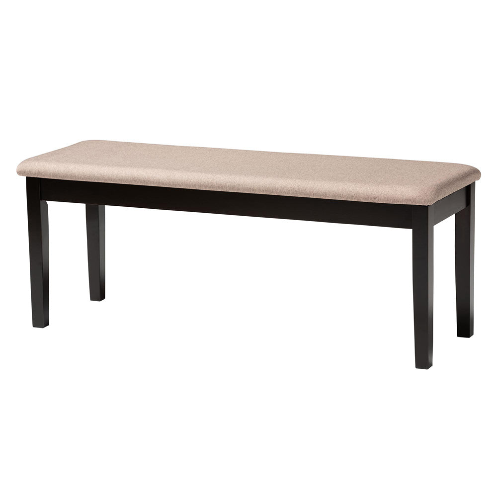 Baxton Studio - Florencia Dining Set in Beige/Espresso Brown - RH388C-Sand/Dark Brown-6PC Dining Set view 3