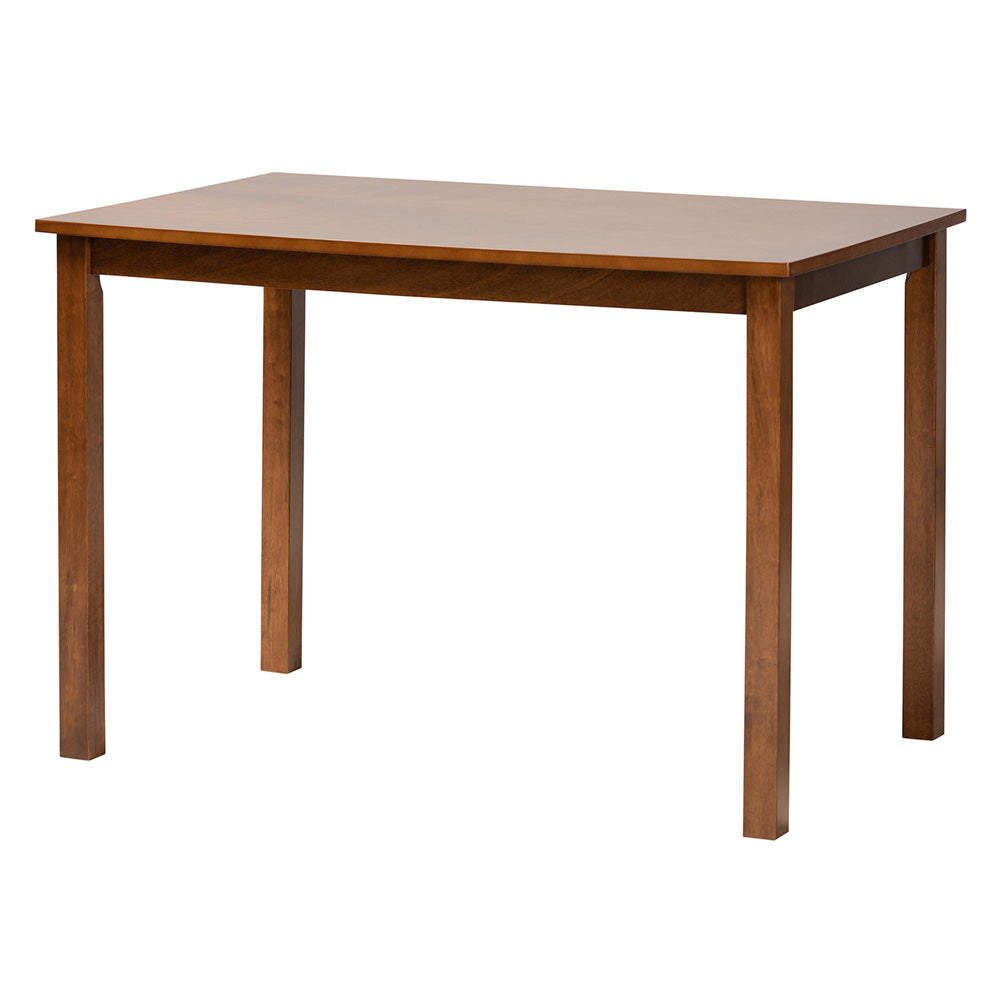 Baxton Studio - Florencia Dining Set in Grey/Walnut Brown - RH388C-Grey/Walnut-5PC Dining Set view 3