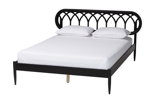 Baxton Studio - Florica Queen Size Bed - MG0240-1-Black-Queen view 1