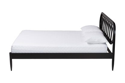 Baxton Studio - Florica Queen Size Bed - MG0240-1-Black-Queen view 2