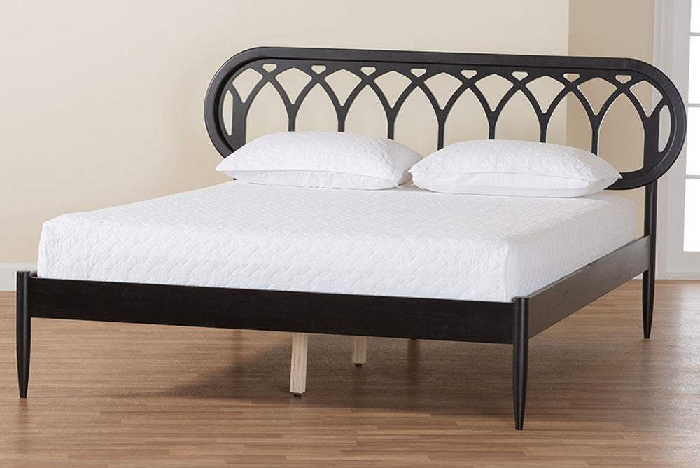 Baxton Studio - Florica Queen Size Bed - MG0240-1-Black-Queen view 8
