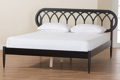 Baxton Studio - Florica Queen Size Bed - MG0240-1-Black-Queen view 8