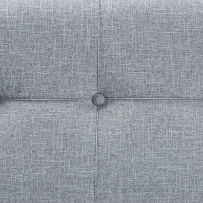 Baxton Studio - Flynn Storage Ottoman in Grey/Black - JY19A416-Grey-Otto view 6