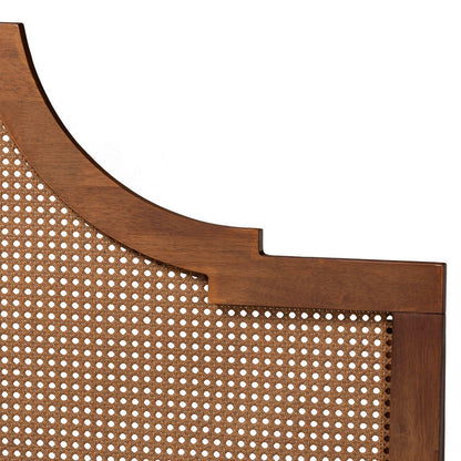 Baxton Studio - Francine King Bed w/ Headboard in Walnut Brown - MG9774/97043-King view 4