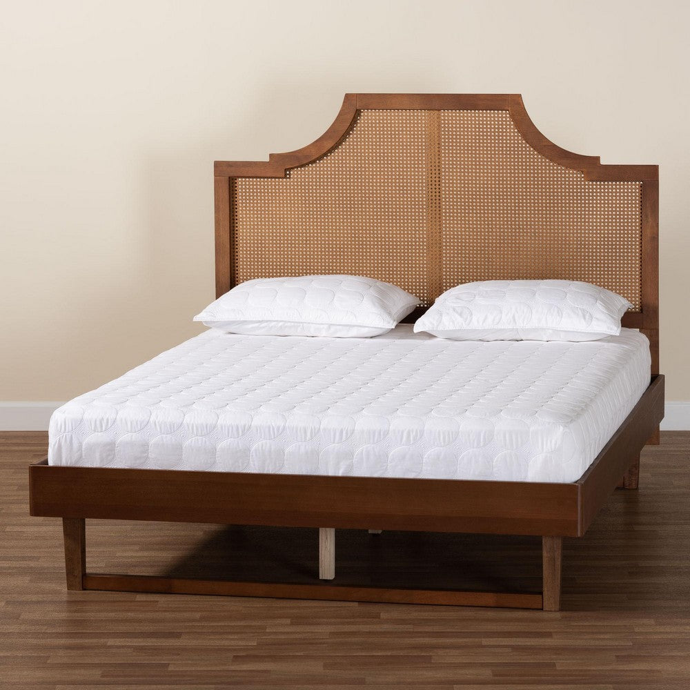 Baxton Studio - Francine King Bed w/ Headboard in Walnut Brown - MG9774/97043-King view 7
