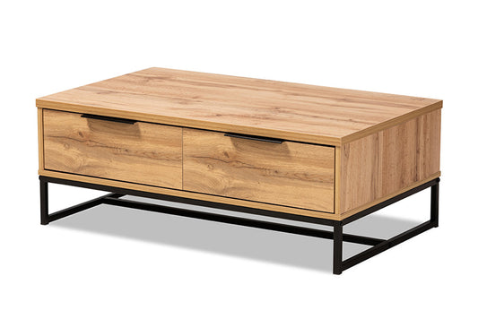 Baxton Studio - Franklin Coffee Table - CT8007-Oak-CT view 1