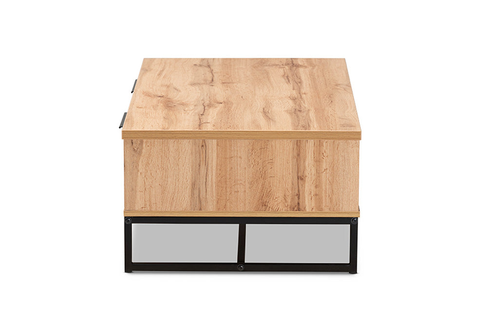 Baxton Studio - Franklin Coffee Table - CT8007-Oak-CT view 4