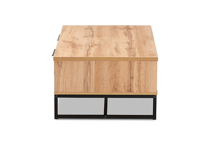 Baxton Studio - Franklin Coffee Table - CT8007-Oak-CT view 4