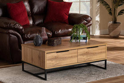 Baxton Studio - Franklin Coffee Table - CT8007-Oak-CT view 5