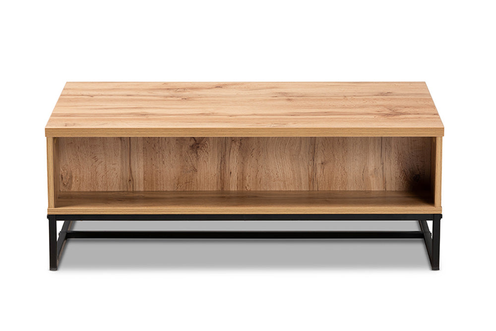 Baxton Studio - Franklin Coffee Table - CT8007-Oak-CT view 6