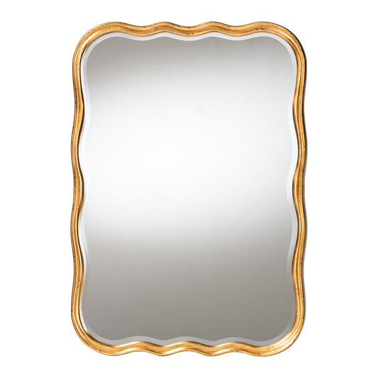 Baxton Studio - Fredrika Mirror in Antique Goldleaf - RXW-10949-Wall Mirror view 1