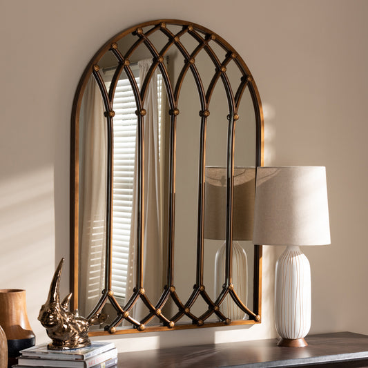 Baxton Studio - Freja Mirror in Antique Bronze - RTB1323 view 2