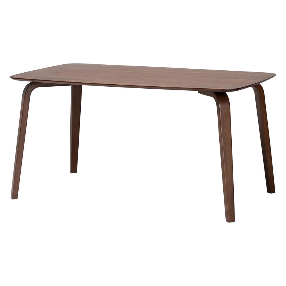 Baxton Studio - Fremont Dining Set in Taupe/Walnut Brown - Everwood/Fiesta-Taupe/Walnut-5PC Dining Set view 3