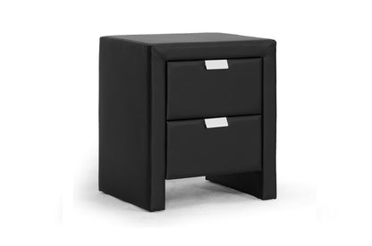 Baxton Studio - Frey Nightstand in Black - BBT3089-Black-NS view 1