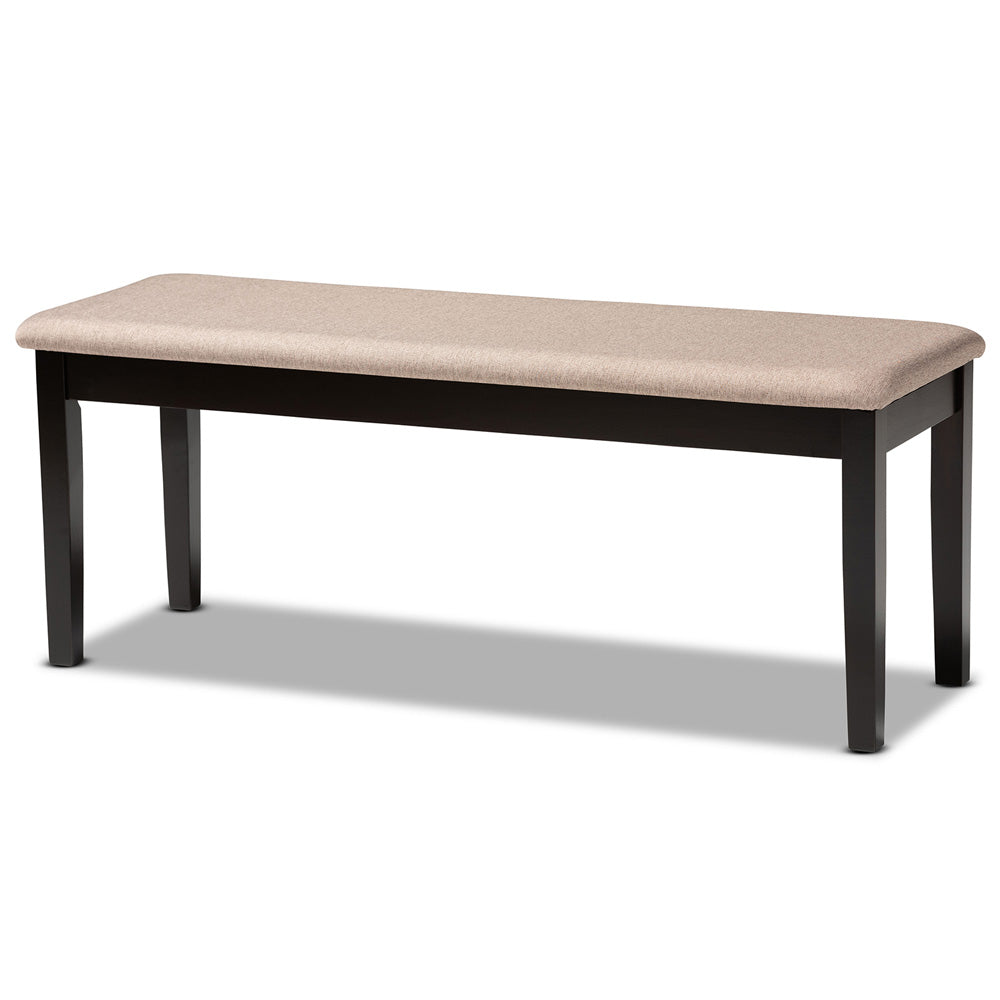 Baxton Studio - Gabriel Dining Set in Sand/Dark brown - RH335C-Sand/Dark Brown-6PC Dining Set view 3