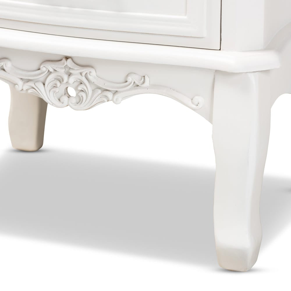 Baxton Studio - Gabrielle End Table in White/Brass - ETASW-04-White-ET view 6