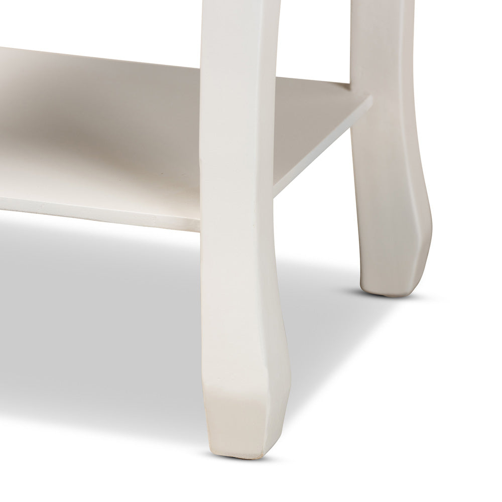 Baxton Studio - Gabrielle End Table in White/Brass - ETASW-06-White-ET view 6