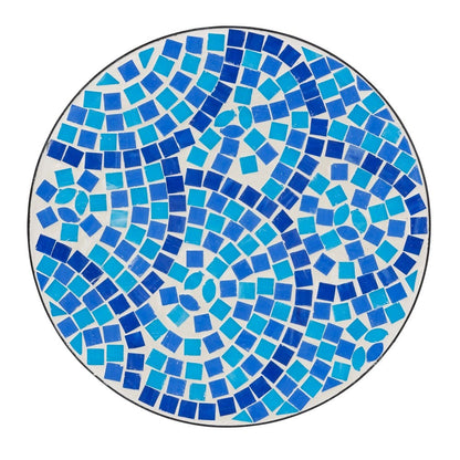 Baxton Studio - GaeNor Plant Stand in Black/Blue - H01-97880-Mosaic Plant Stand view 4
