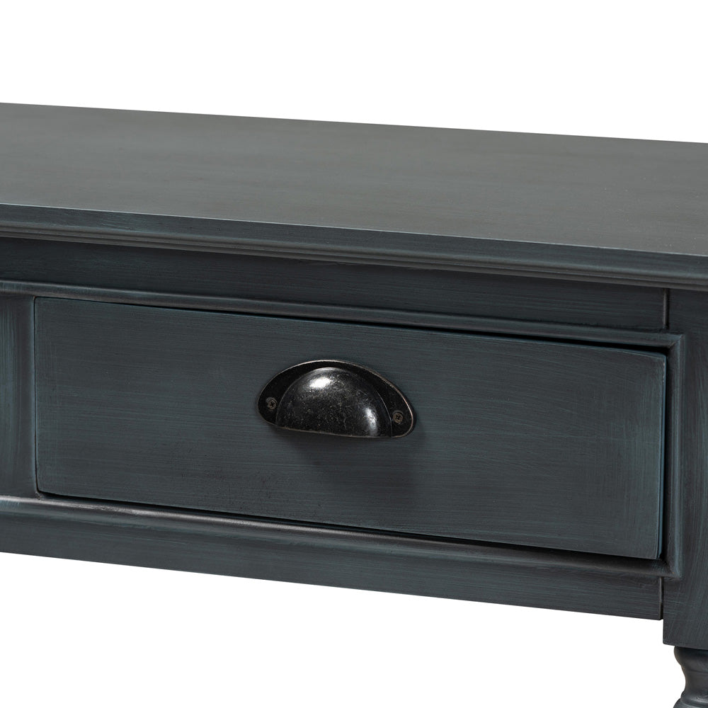 Baxton Studio - Garvey Console Table in Dark Blue Gray - JY20A373-Grey-Console view 5