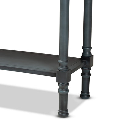 Baxton Studio - Garvey Console Table in Dark Blue Gray - JY20A373-Grey-Console view 6