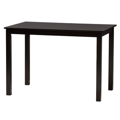 Baxton Studio - Genesis Dining Set in Beige/Dark Brown - RH389C-Sand/Dark Brown-5PC Dining Set view 3