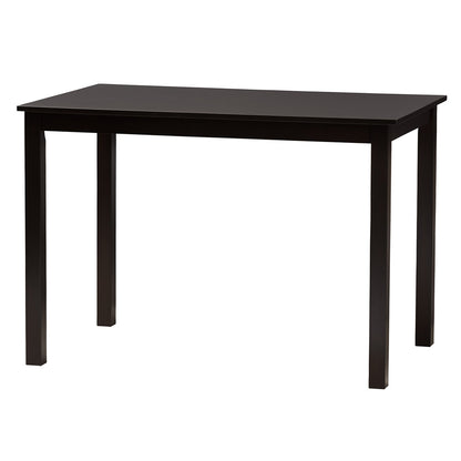 Baxton Studio - Genesis Dining Set in Grey/Dark Brown - RH389C-Grey/Dark Brown-5PC Dining Set view 3