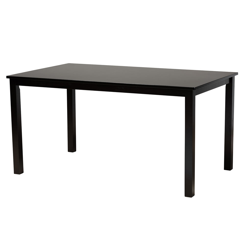 Baxton Studio - Genesis Dining Set in Grey/Dark Brown - RH389C-Grey/Dark Brown-7PC Dining Set view 3