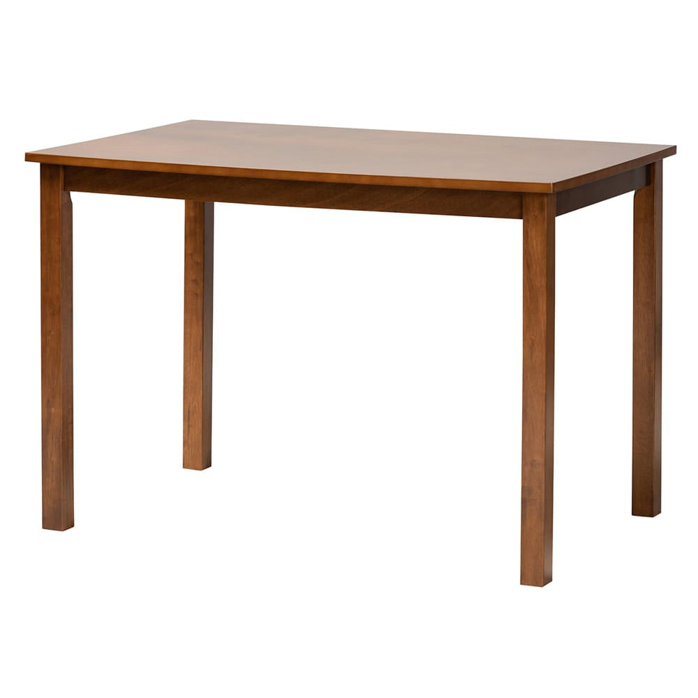 Baxton Studio - Genesis Dining Set in Grey/Walnut Brown - RH389C-Grey/Walnut-5PC Dining Set view 3