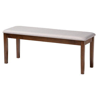 Baxton Studio - Genesis Dining Set in Grey/Walnut Brown - RH389C-Grey/Walnut-6PC Dining Set view 3