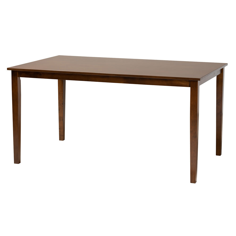 Baxton Studio - Genesis Dining Set in Grey/Walnut Brown - RH389C-Grey/Walnut-7PC Dining Set view 3