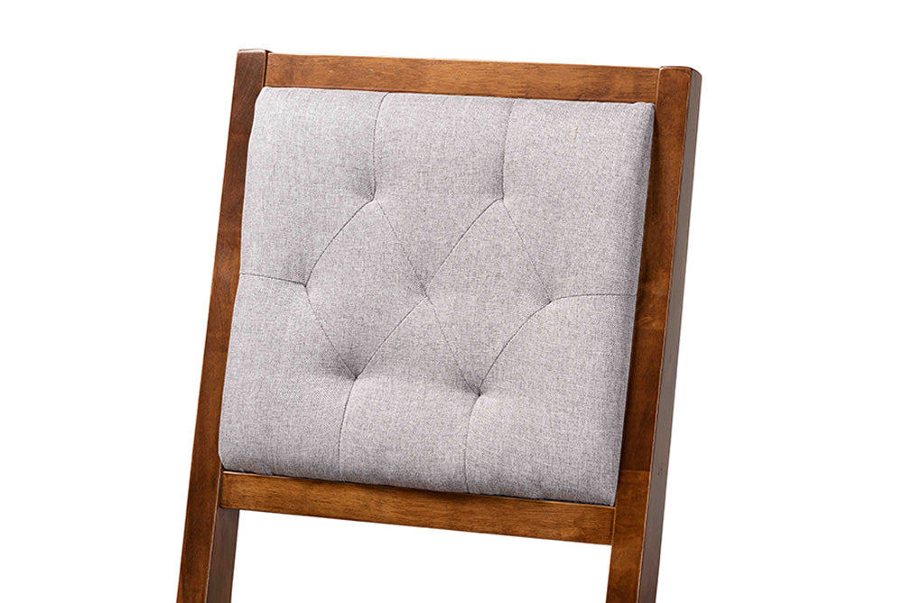 Baxton Studio - Gideon Barstool Set of 2 - RH2083BP-Grey/Walnut-BS view 4