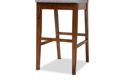 Baxton Studio - Gideon Barstool Set of 2 - RH2083BP-Grey/Walnut-BS view 6